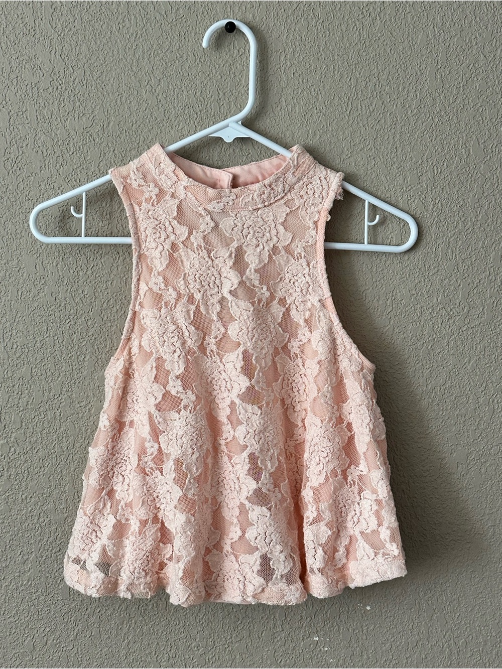 Love Couture Blush Pink Lace Halter Top